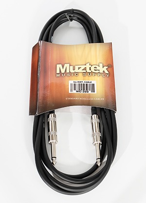 Muztek MC-300 Noiseless Cable 뮤즈텍 노이즈리스 기타/베이스 케이블 (일자,일자,3m 국내정품 당일발송)
